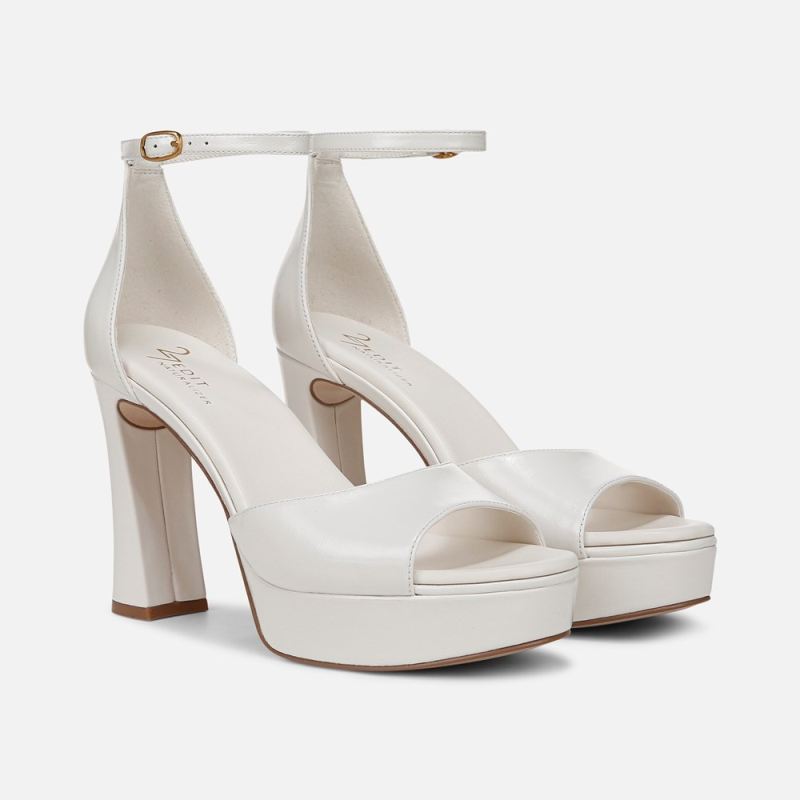 Naturalizer Women's 27 Edit Delphie Dress Sandal - Warm White Leather