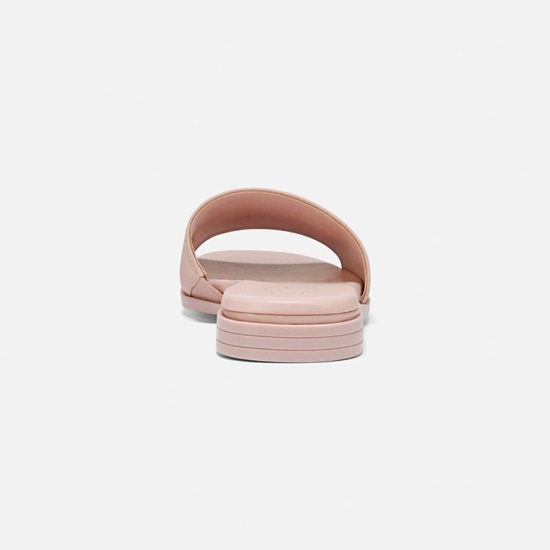 Naturalizer Women's Genevieve Slide Sandal - Cameo Blush Pink Leather
