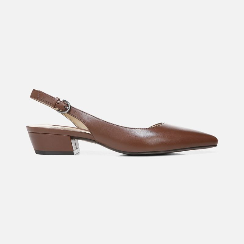 Naturalizer Women's Banks Pointed Toe Flat - Cocoa Leather