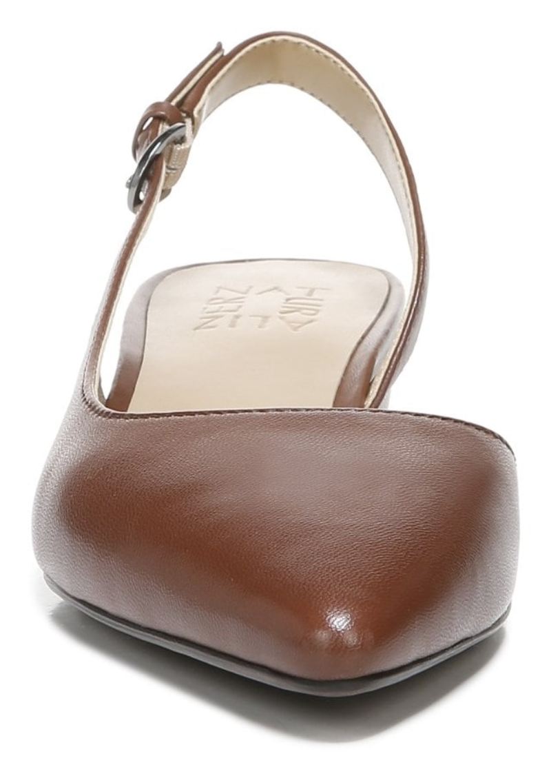 Naturalizer Women's Banks Pointed Toe Flat - Cocoa Leather