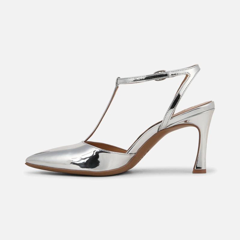 Naturalizer Women's Astrid Pump - Silver Faux Leather