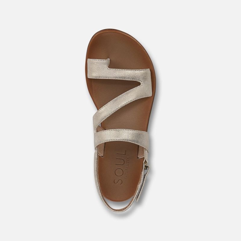 Naturalizer Women's Soul Shakina Sandal - Gold Faux Leather