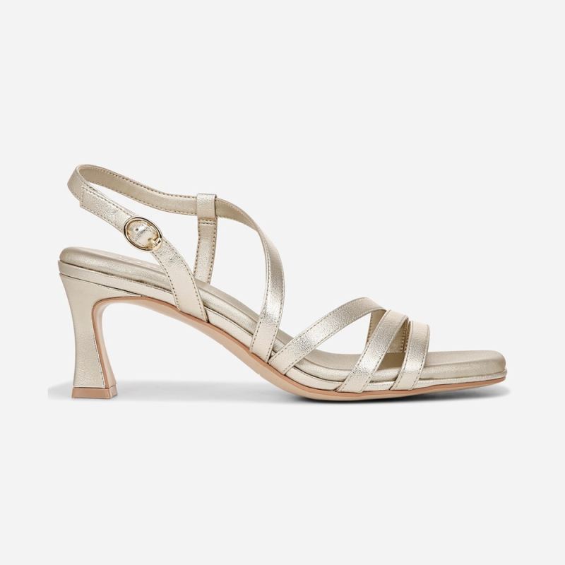 Naturalizer Women's Galaxy Dress Sandal - Champagne Faux Leather