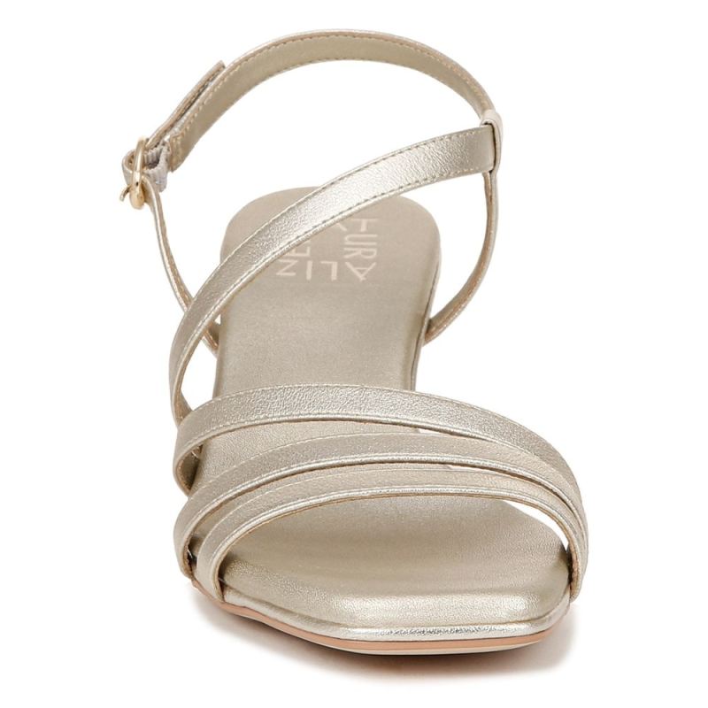 Naturalizer Women's Galaxy Dress Sandal - Champagne Faux Leather
