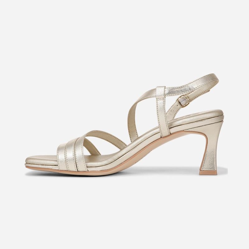 Naturalizer Women's Galaxy Dress Sandal - Champagne Faux Leather