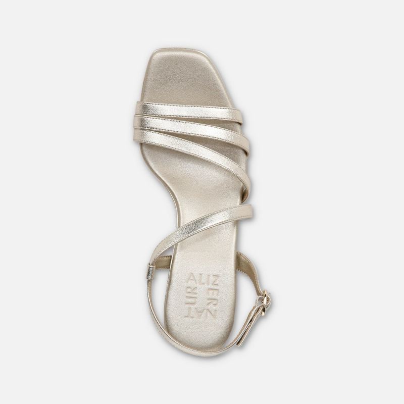 Naturalizer Women's Galaxy Dress Sandal - Champagne Faux Leather