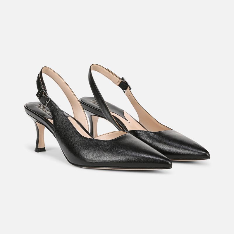 Naturalizer Women's 27 EDIT Felicia 4 Slingback Dress Shoe - Black Leather