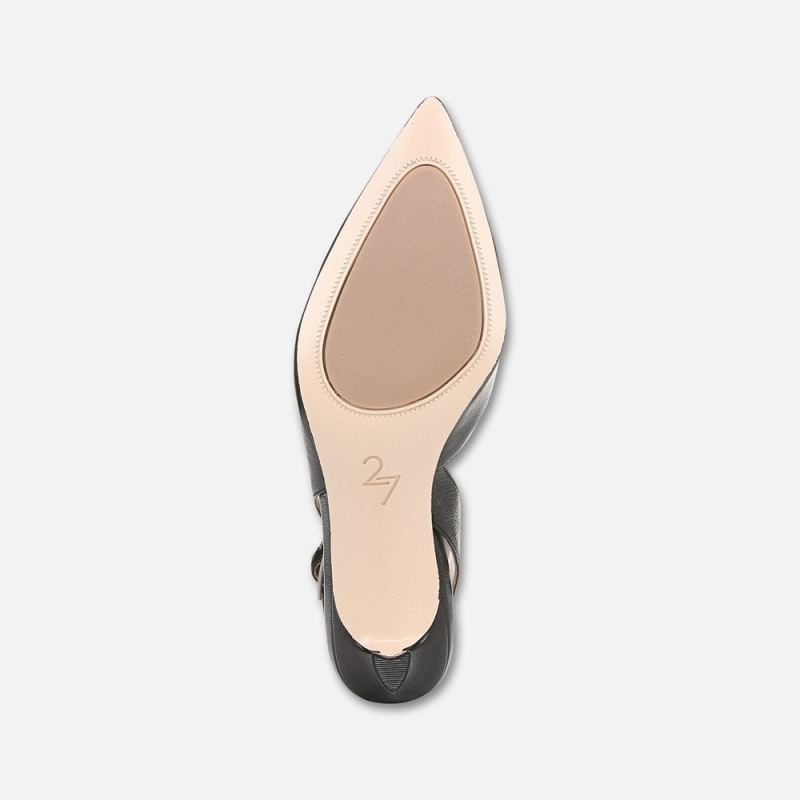 Naturalizer Women's 27 EDIT Felicia 4 Slingback Dress Shoe - Black Leather