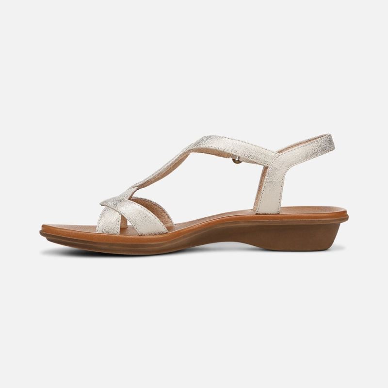 Naturalizer Women's SOUL Solo Sandal - Gold Faux Leather