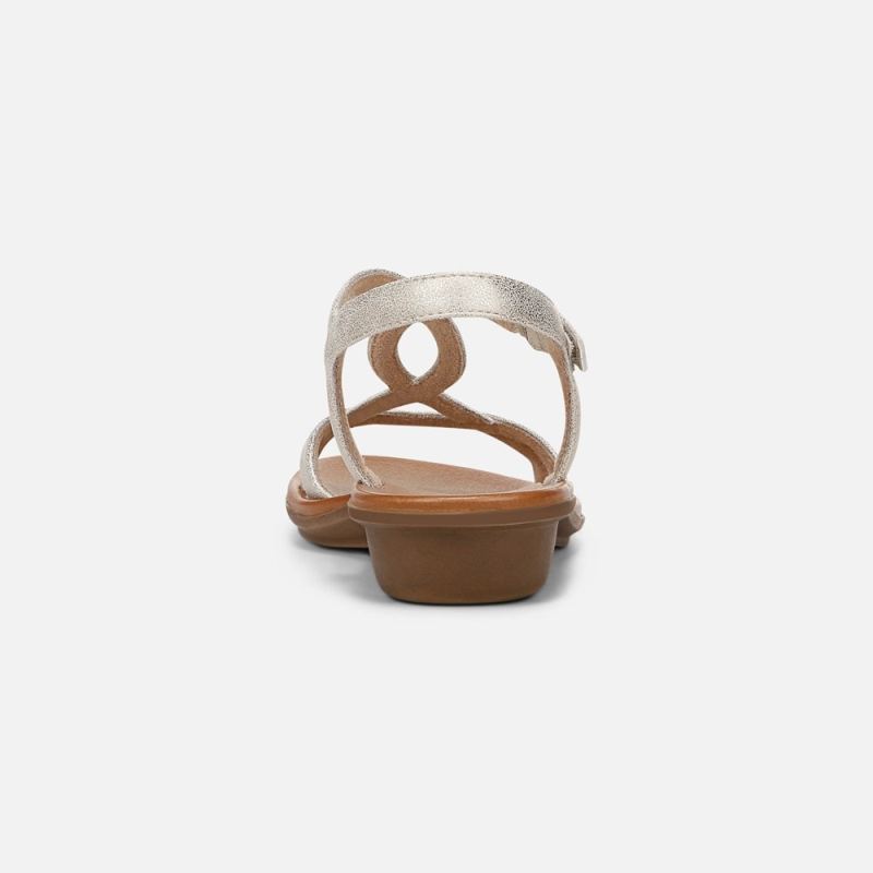 Naturalizer Women's SOUL Solo Sandal - Gold Faux Leather