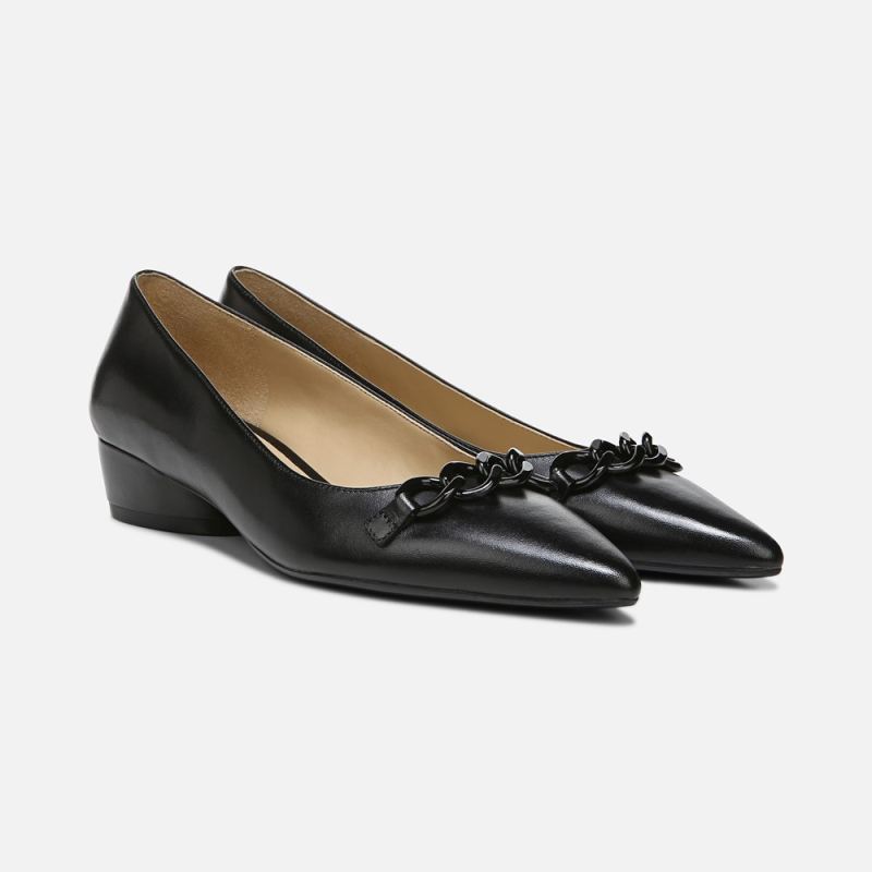 Naturalizer Women's Becca Flat - Black Leather
