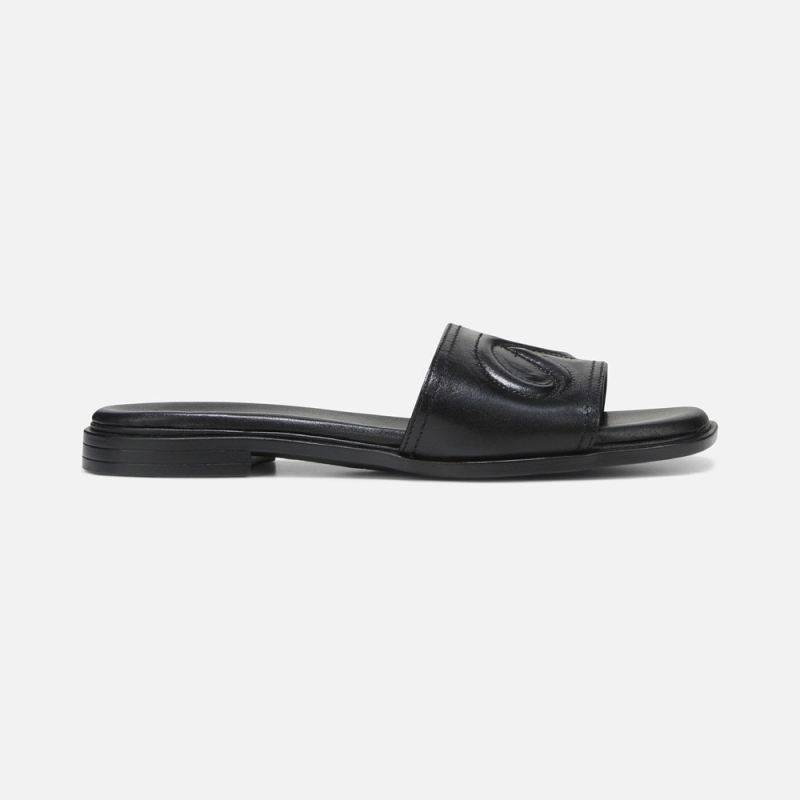 Naturalizer Women's Genevieve Slide Sandal - Black Leather
