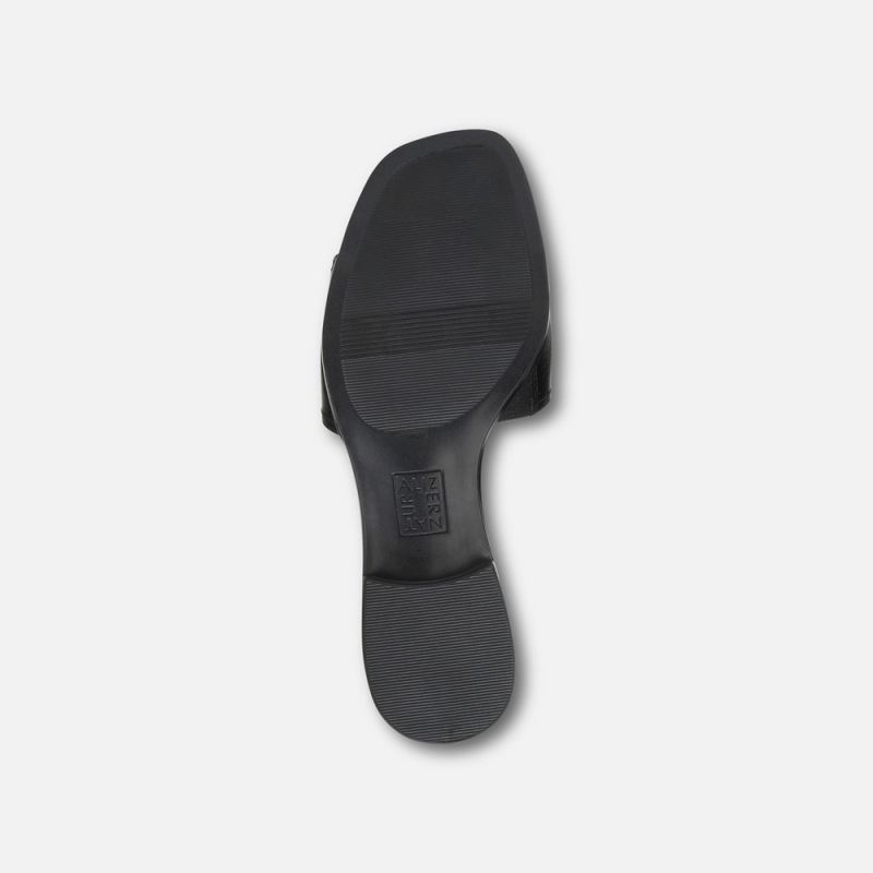 Naturalizer Women's Genevieve Slide Sandal - Black Leather