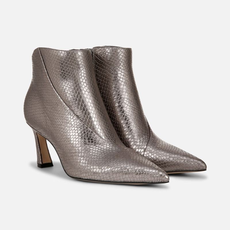 Naturalizer Women's 27 EDIT Esme Bootie - Silver Leather