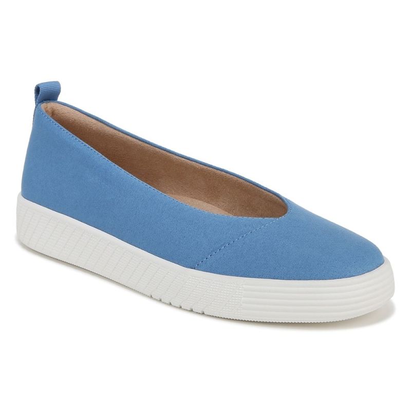 Naturalizer Women's SOUL Neela Slip On - Linen Blue Microsuede Fabric