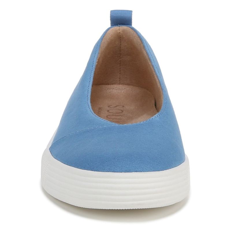 Naturalizer Women's SOUL Neela Slip On - Linen Blue Microsuede Fabric