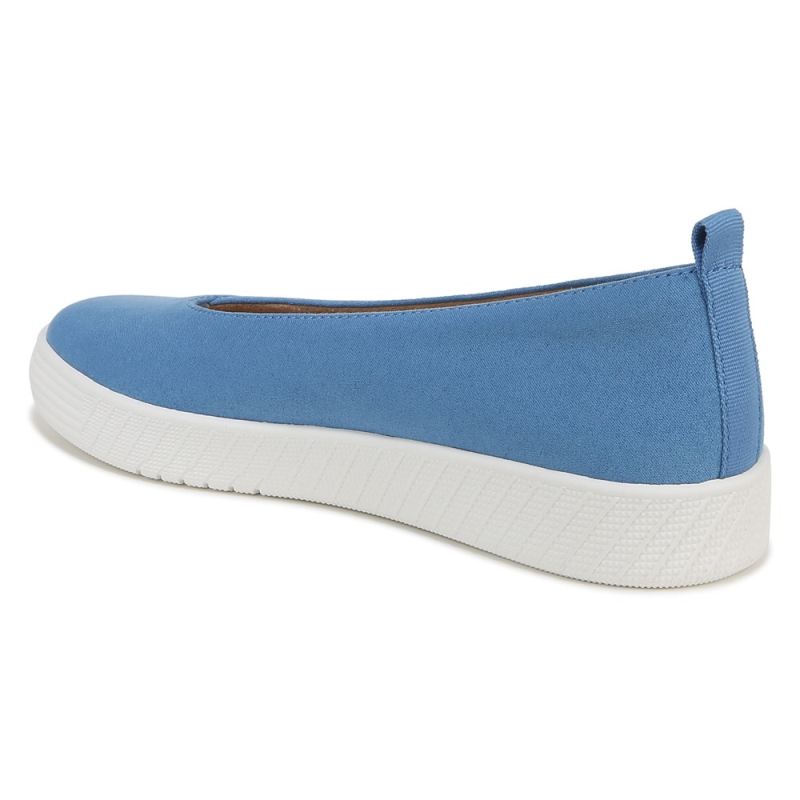 Naturalizer Women's SOUL Neela Slip On - Linen Blue Microsuede Fabric