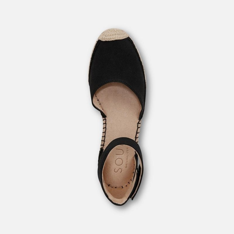 Naturalizer Women's SOUL Wren Espadrille - Black Canvas