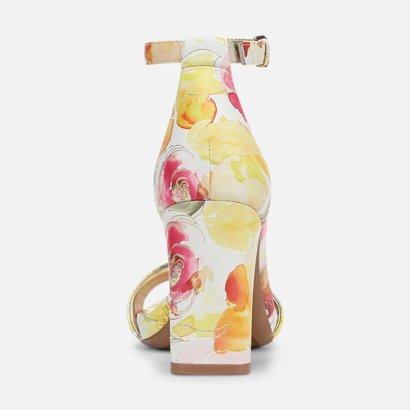 Naturalizer Women's Joy Dress Sandal - Sunlight Yellow Floral Leather