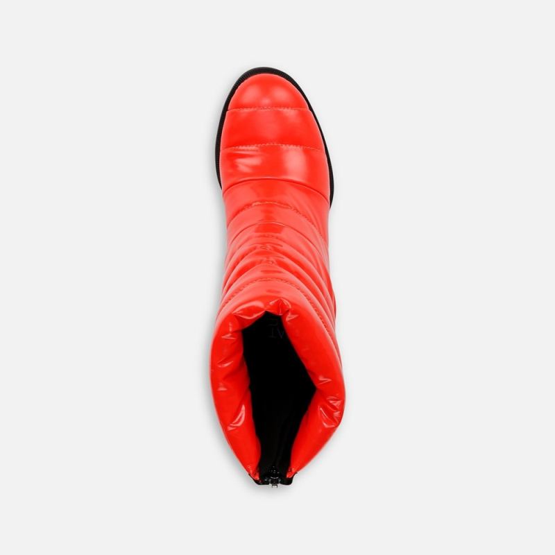 Naturalizer Women's Think Royln Crosswalk Water Repellent Bootie - Poppy Patent Shine Nylon