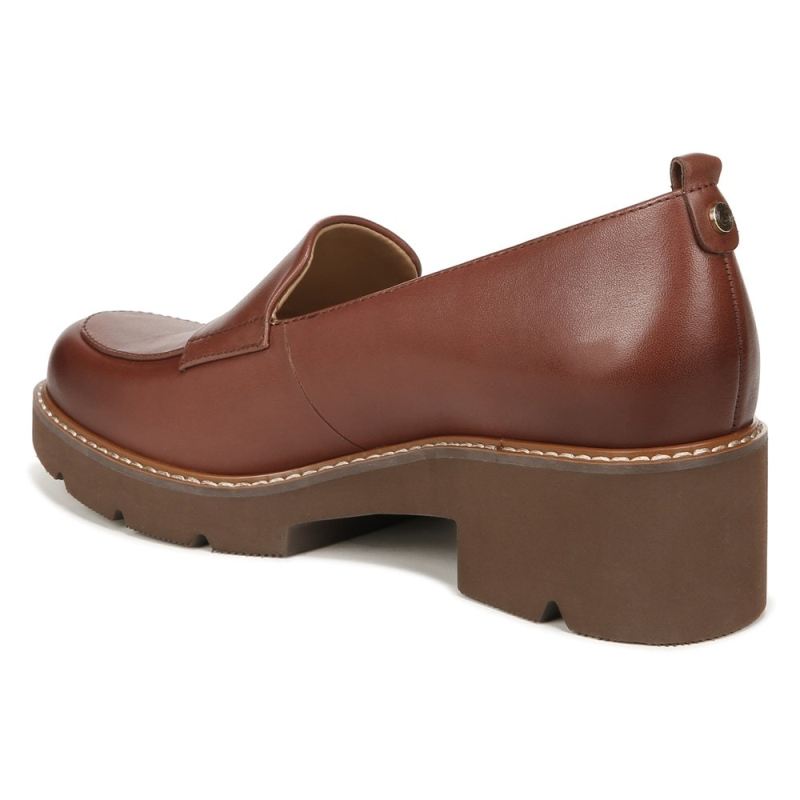 Naturalizer Women's Darry Lug Sole Loafer - Cappuccino Brown Leather