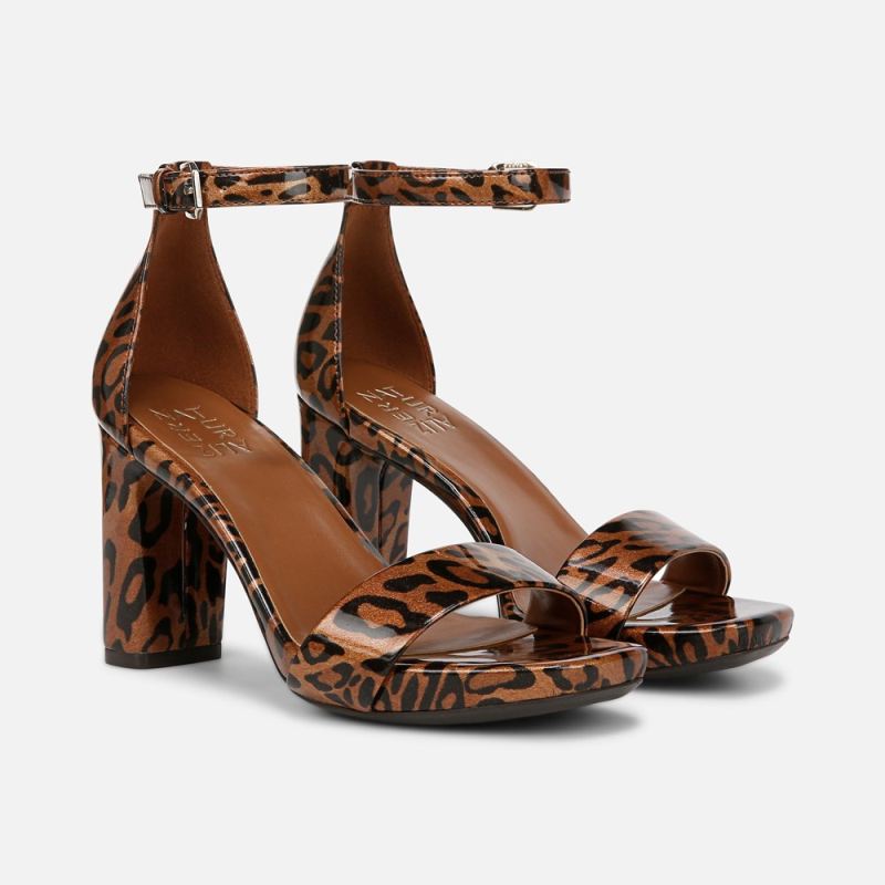 Naturalizer Women's Joy Dress Sandal - Leopard Print Faux Leather
