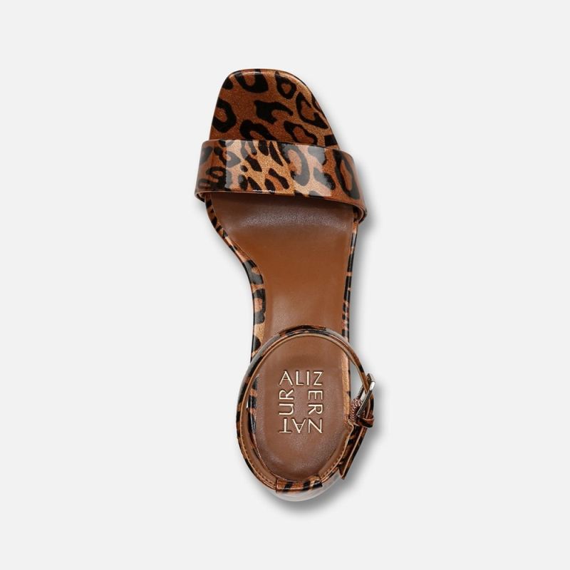 Naturalizer Women's Joy Dress Sandal - Leopard Print Faux Leather