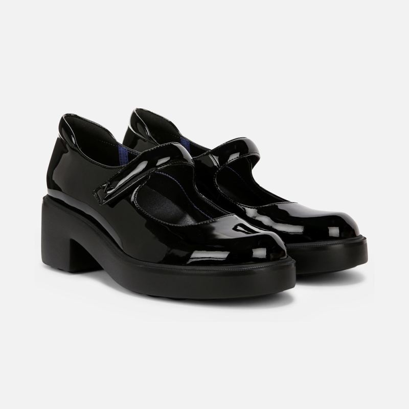 Naturalizer Women's Amanda Mary Jane - Black Patent Faux Leather