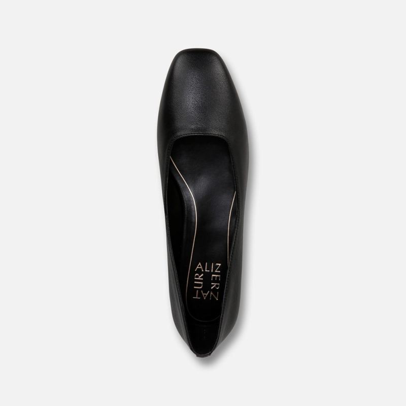 Naturalizer Women's Chelsea Ballet Flat - Black Leather
