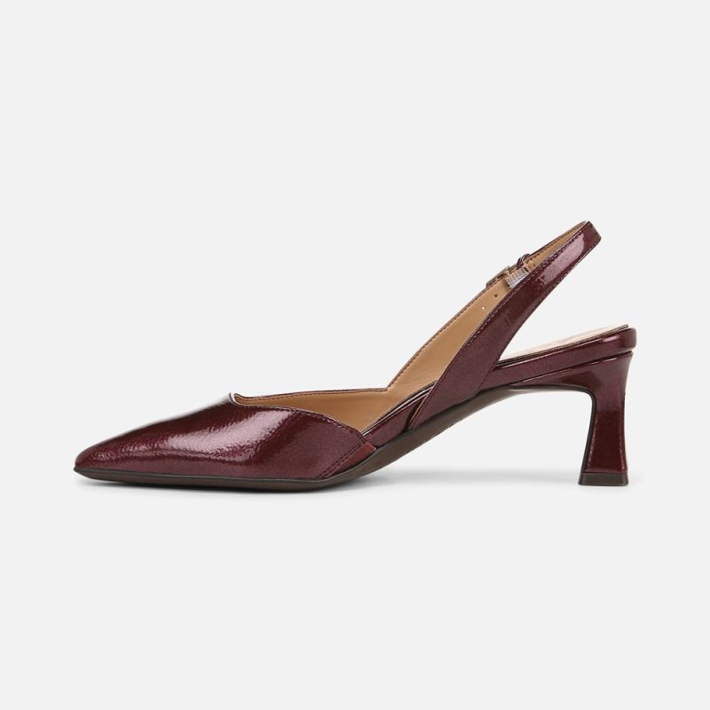 Naturalizer Women's Dalary Slingback Pump - Cranberry Patent Faux Leather