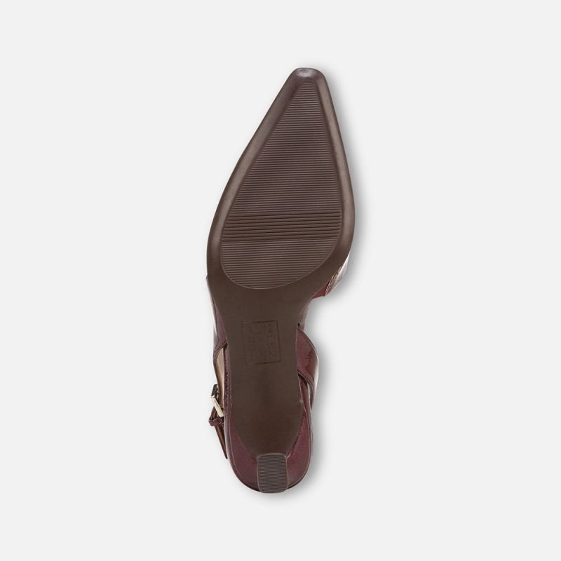 Naturalizer Women's Dalary Slingback Pump - Cranberry Patent Faux Leather