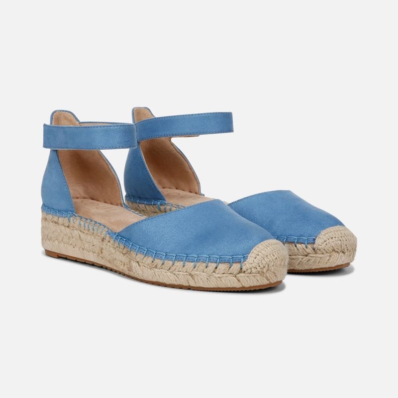 Naturalizer Women's SOUL Wren Espadrille - Linen Blue Fabric