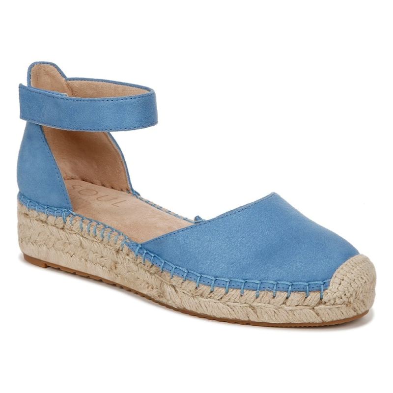 Naturalizer Women's SOUL Wren Espadrille - Linen Blue Fabric