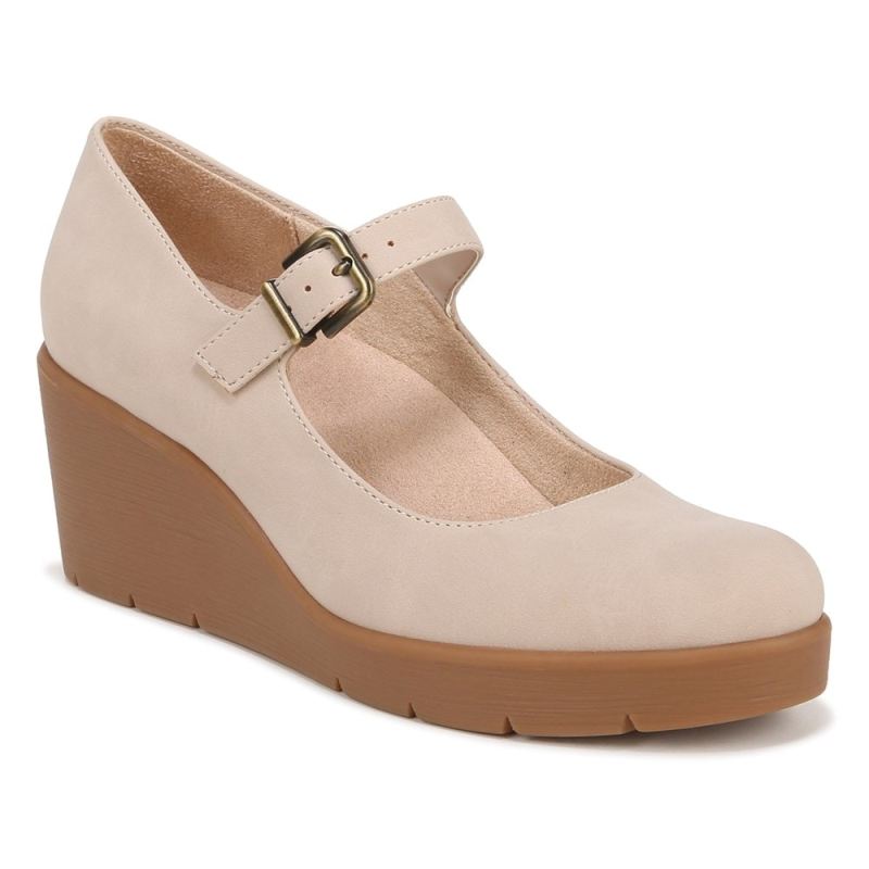 Naturalizer Women's SOUL Adore Mary Jane Wedge - Porcelain