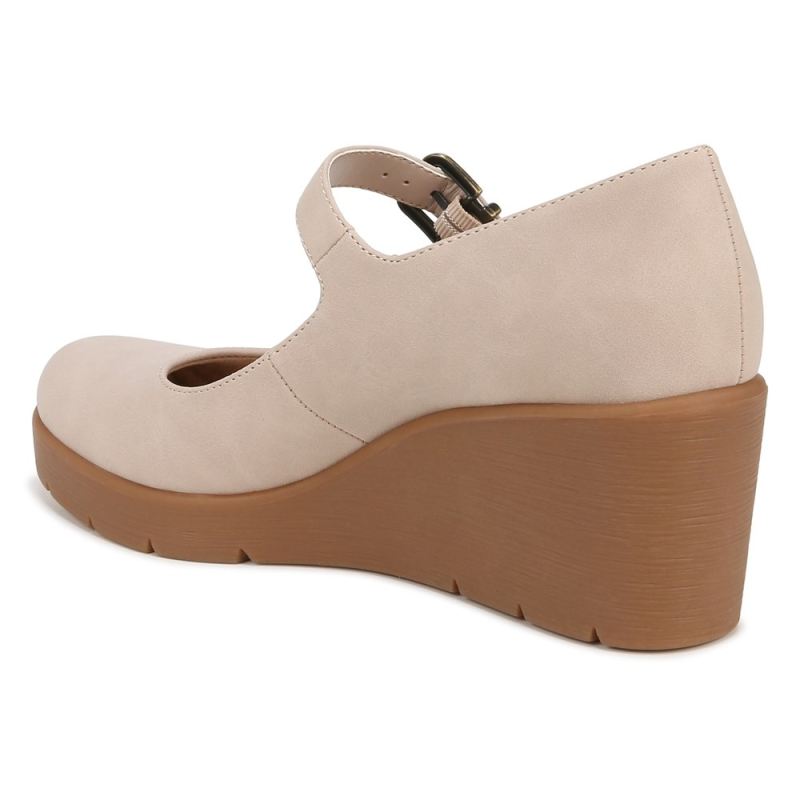 Naturalizer Women's SOUL Adore Mary Jane Wedge - Porcelain