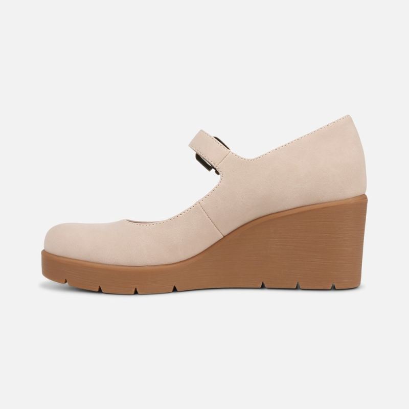Naturalizer Women's SOUL Adore Mary Jane Wedge - Porcelain