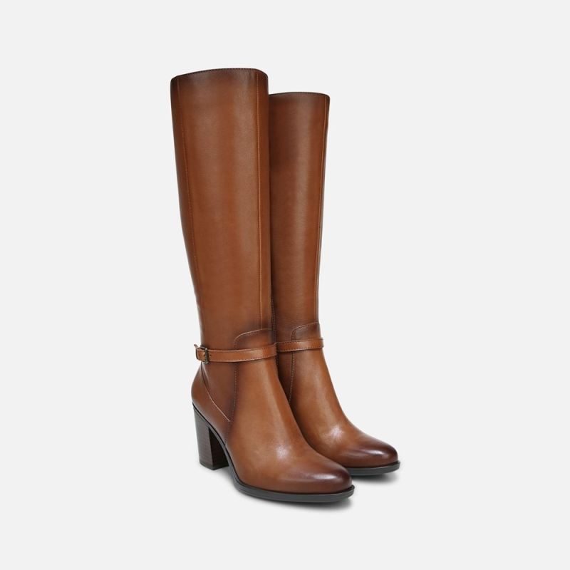 Naturalizer Women's Kalina Narrow Calf Knee High Boot - Cider Leather