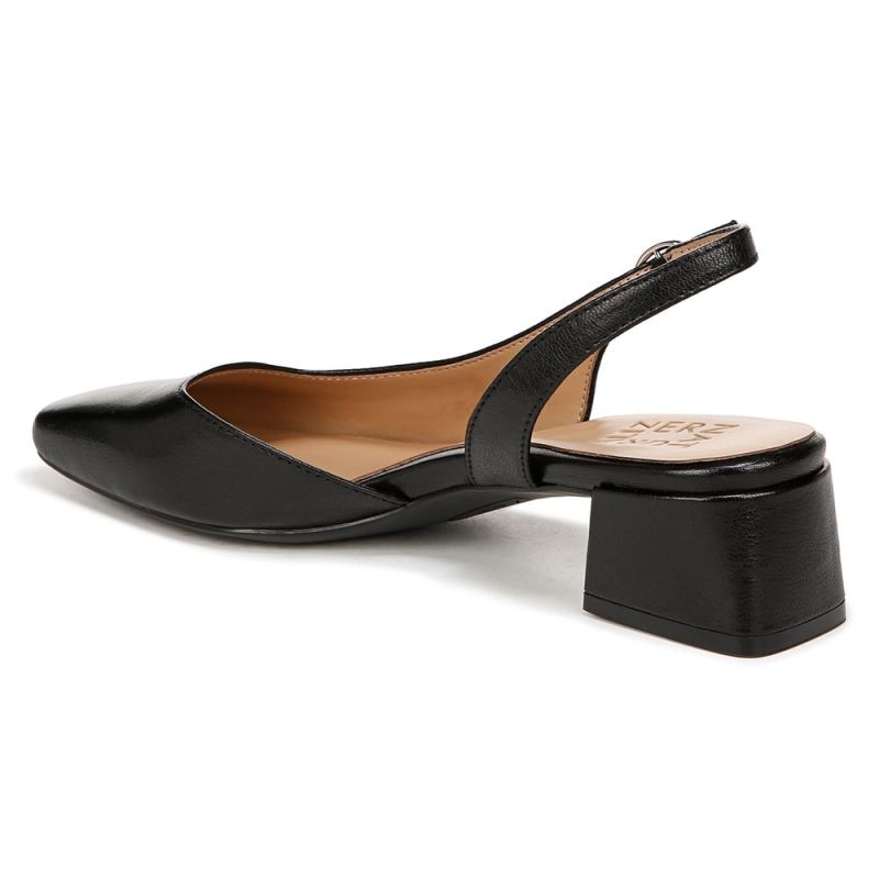 Naturalizer Women's Jayla Slingback Pump - Black Leather