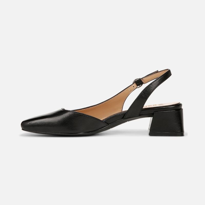 Naturalizer Women's Jayla Slingback Pump - Black Leather