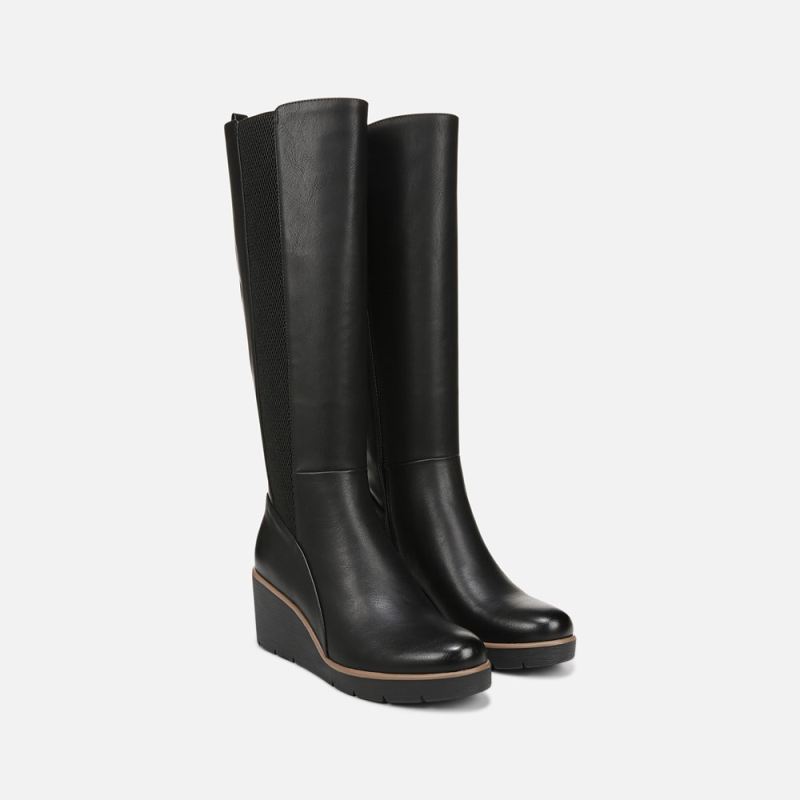Naturalizer Women's SOUL Adrian Knee High Boot - Black Synthetic