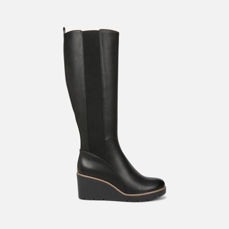 Naturalizer Women's SOUL Adrian Knee High Boot - Black Synthetic