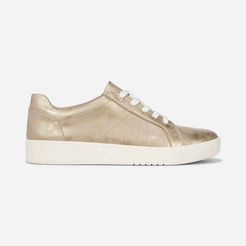 Naturalizer Women's SOUL Neela Sneaker - Gold Synthetic