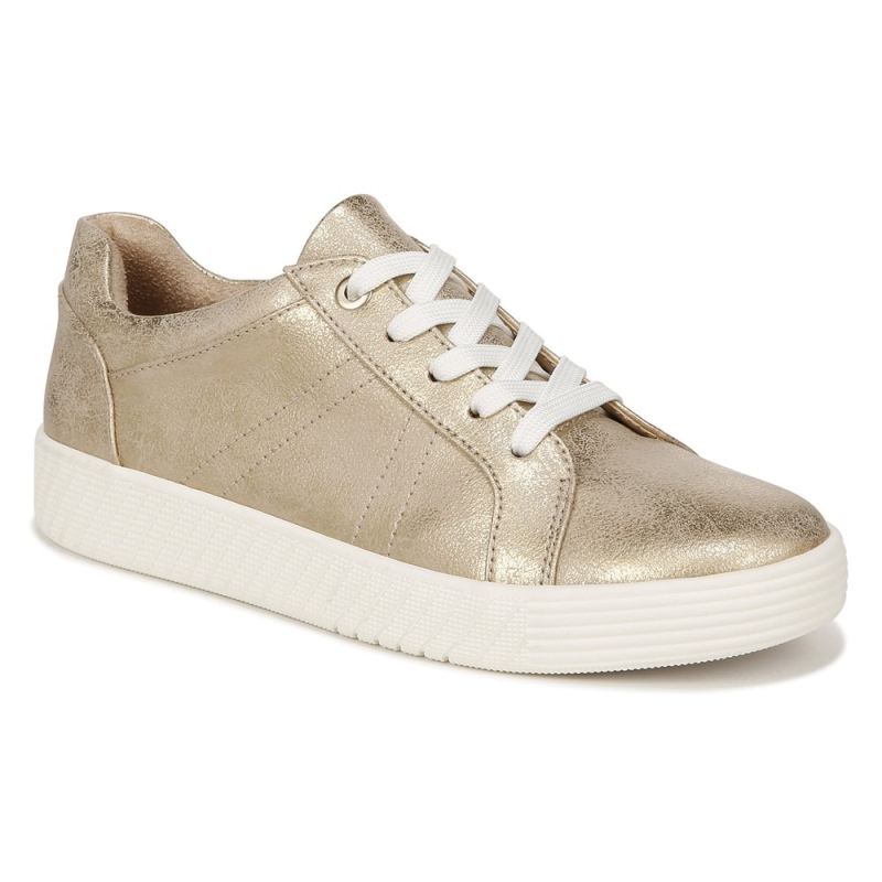 Naturalizer Women's SOUL Neela Sneaker - Gold Synthetic