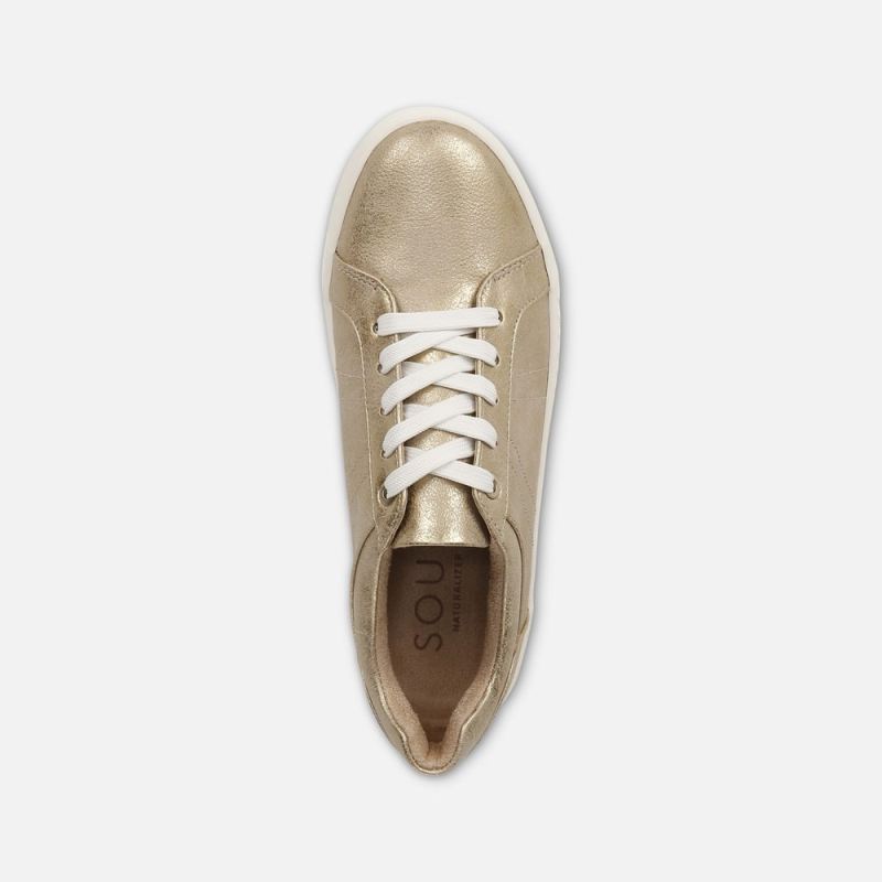 Naturalizer Women's SOUL Neela Sneaker - Gold Synthetic