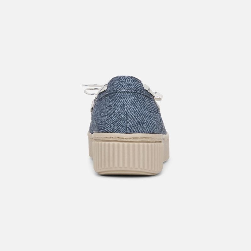 Naturalizer Women's SOUL Tia Boat Shoe - Denim Blue Fabric