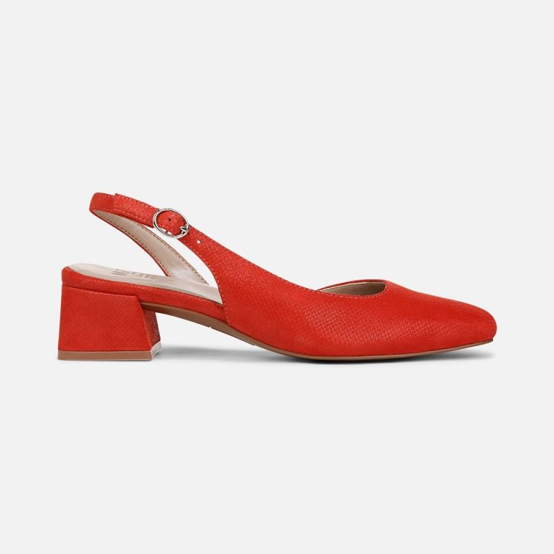 Naturalizer Women's Jayla Slingback Pump - Maserati Red Suede