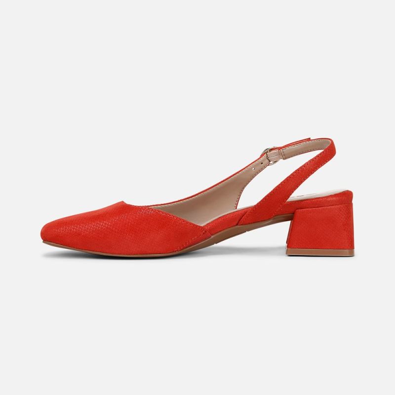 Naturalizer Women's Jayla Slingback Pump - Maserati Red Suede