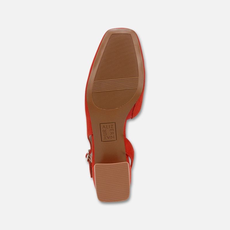 Naturalizer Women's Jayla Slingback Pump - Maserati Red Suede