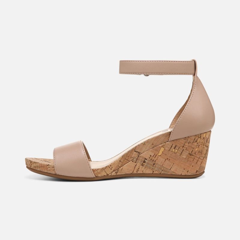 Naturalizer Women's Areda Wedge Sandal - Vintage Mauve Synthetic