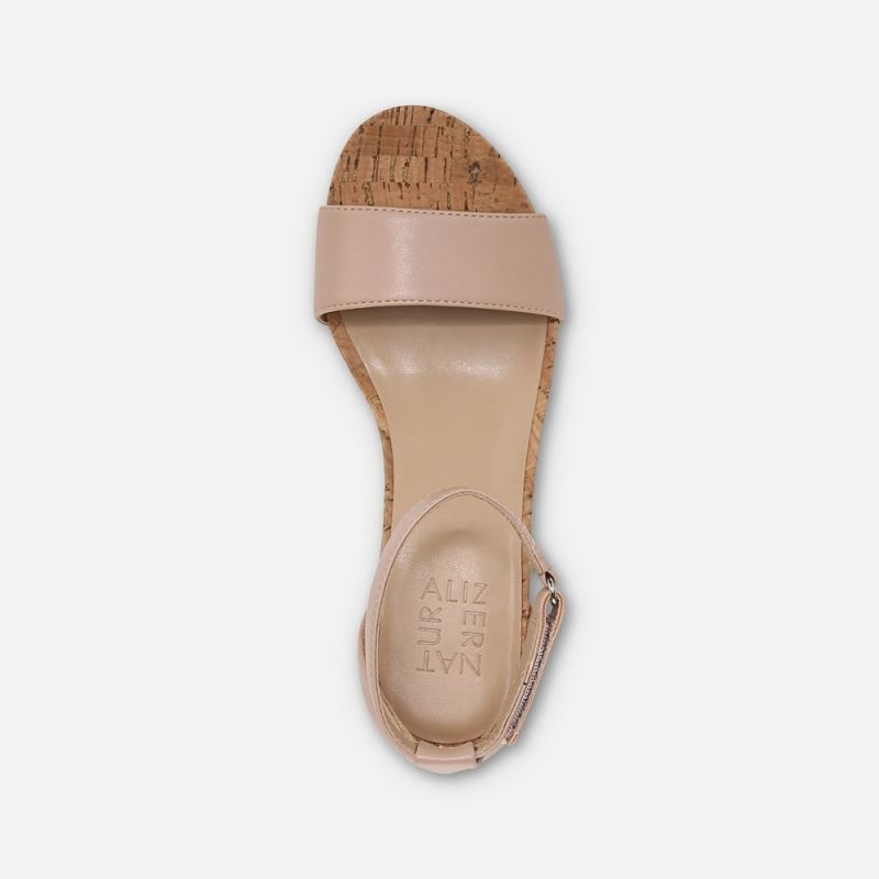 Naturalizer Women's Areda Wedge Sandal - Vintage Mauve Synthetic